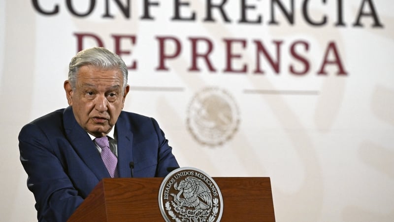 Ecuador's suit also mentions 'insulting' statements by Mexican President Andres Manuel Lopez Obrador (file pic)
