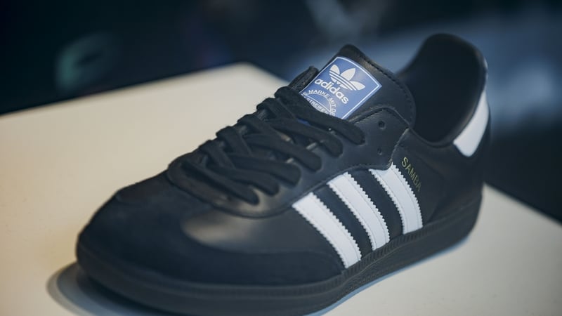 Adidas sales have recently been boosted by the popularity of its 'terrace' shoes such as the Samba (above) and Gazelle