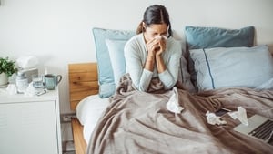 Steep rise in the number of reported flu cases show image