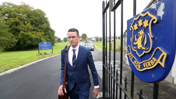 Enoch Burke pictured outside Wilson's Hospital School in April (File: RollingNews.ie)