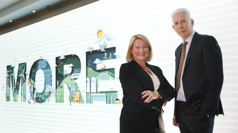 Lindsay McQuade, Director of Energy, EMEA at Amazon Web Services and Tom Donnellan, CEO of Bord na Móna