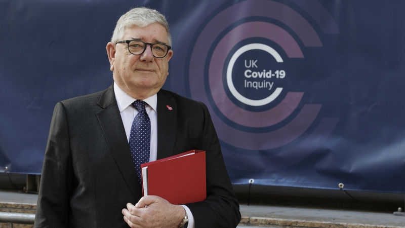 ICTU assistant general secretary Gerry Murphy arrives at the UK Covid-19 Inquiry hearing in Belfast