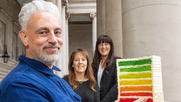 Baz Ashmawy with Aine McCleary, Chief Customer Officer, Bank of Ireland and Susan Russell, CEO Retail Ireland, Bank of Ireland.