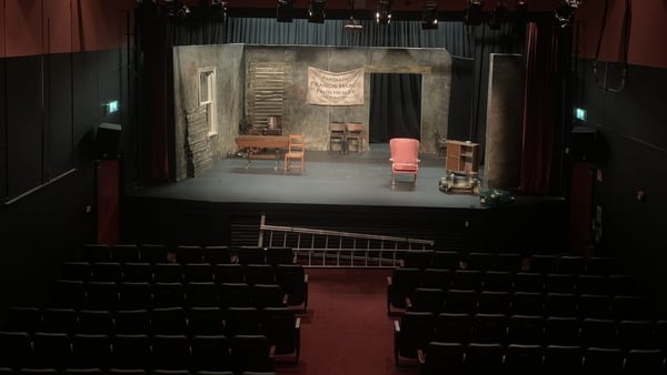 The stage is set inside the Dean Crowe theatre in Athlone, Co Westmeath