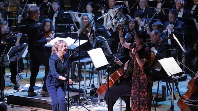 Zoe Conway (violin) and Edwina Guckian (dancer) perform Bualadh an cheoil, bualadh an chroí composed by Zoe for lyric fm