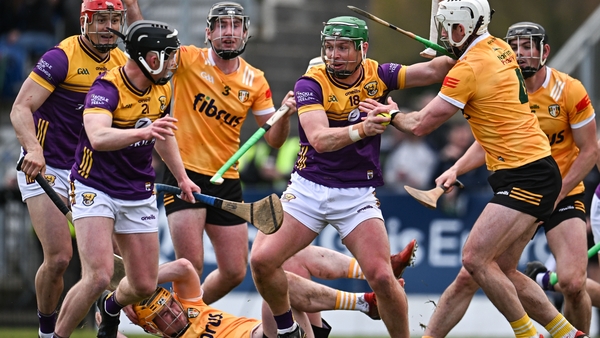 Conor McDonald of Wexford in action against Antrim