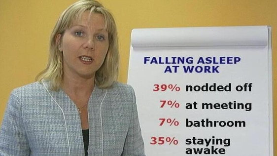 Falling asleep at work, 2004