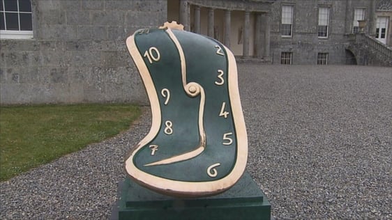 Salvador Dalí's Melted Clock at Russborough House, 2019