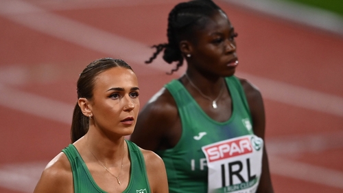 Sharlene Mawdsley, left, and Rhasidat Adeleke have been named in both the Women's and Mixed 4x400m relay teams