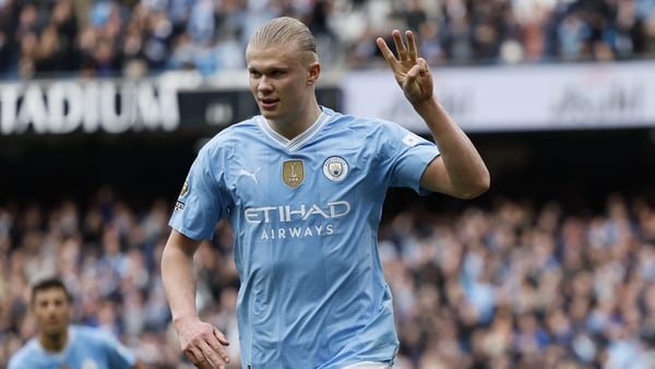Erling Haaland scored four goals, including a first-half hat-trick vs Wolves