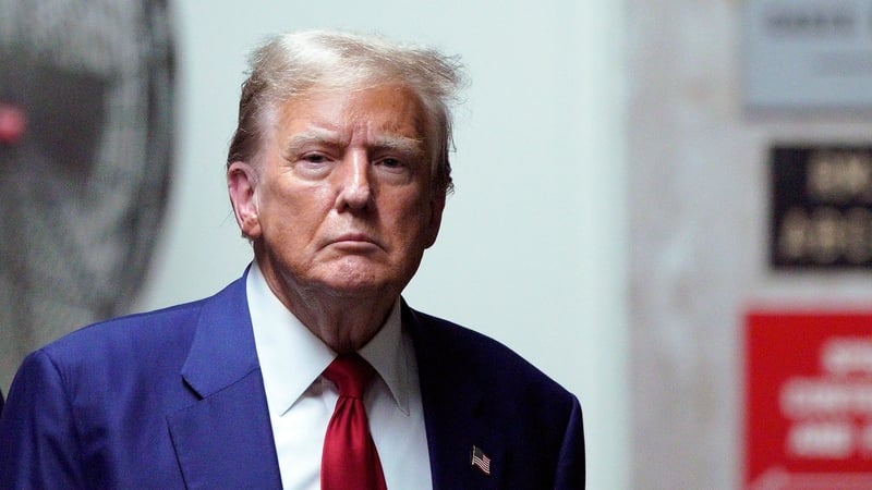 The comments came after Mr Trump reprised his complaint that the multiple indictments against him were politically motivated