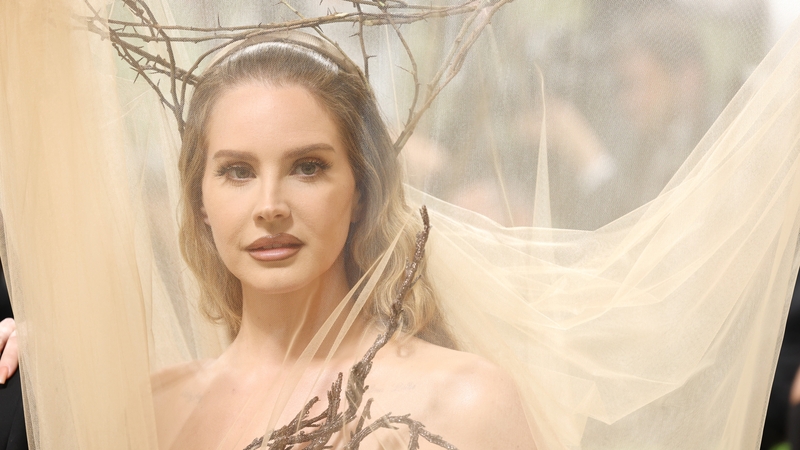 Lana Del Rey wearing Alexander McQueen, designed by Dublin-born Seán McGirr. Getty Images