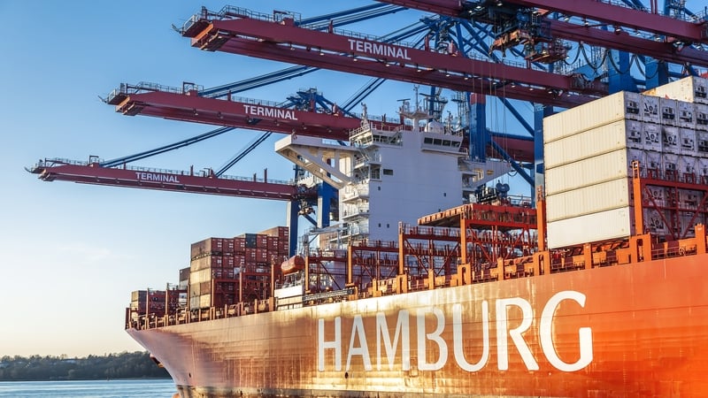 German exports rose by 2.9% in December compared with the previous month, new figures show today