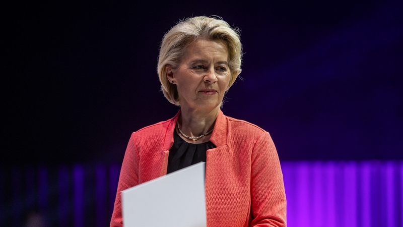 European Commission President Ursula von der Leyen during today's 16th European Economic Congress in Katowice, Poland