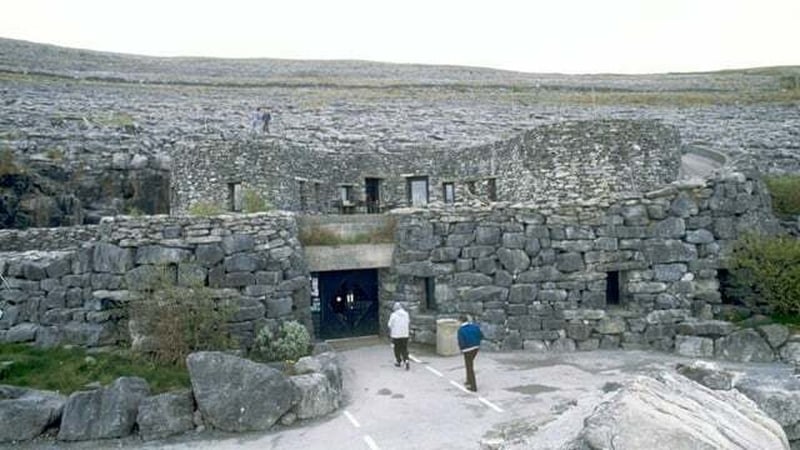Heading into Aillwee Caves in Co Clare. Photo: RTÉ