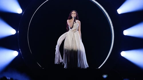 Eden Golan performing at Wednesday night's rehearsal. Coverage from the Malmö Arena begins on RTÉ2 and the RTÉ Player from 8pm