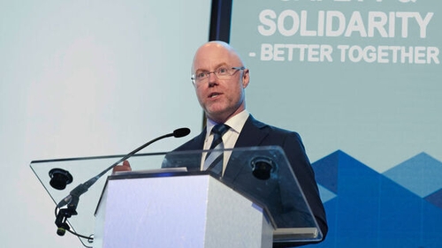 Stephen Donnell was speaking at the annual INMO conference (Pic: RollingNws.ie)