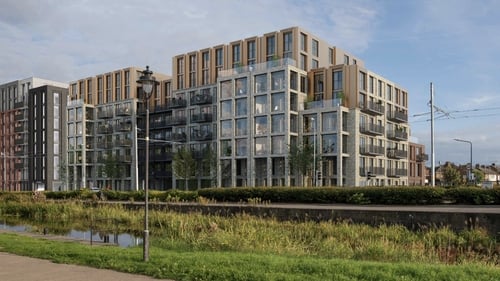 View looking east showing the proposed development at the corner of Davitt Road & Benbulbin Road.