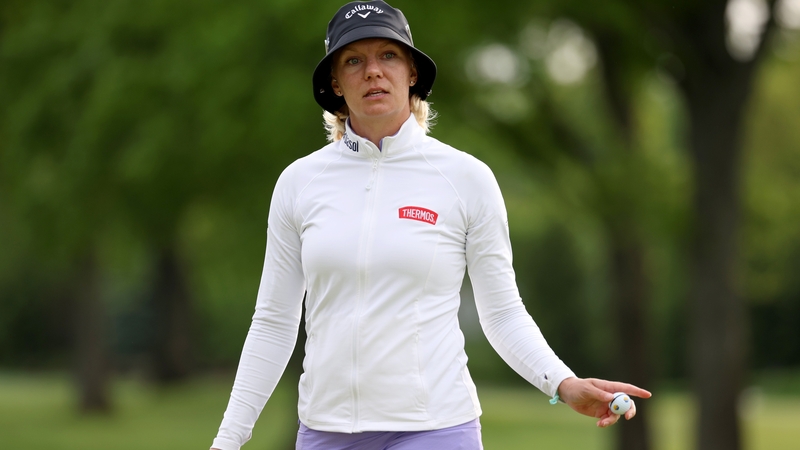 Madelene Sagstrom leads by one ahead of the final round