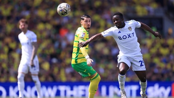 Borja Sainz and Wilfried Gnonto battle it out at Carrow Road