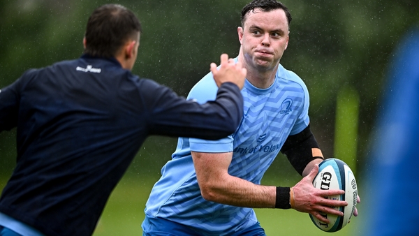 James Ryan at Leinster training on Monday