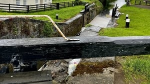 On board a traditional barge travelling along the Grand Canal from Sallins in Kildare show image