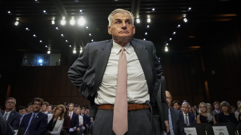 Jimmy Dunne speaking on behalf of the PGA Tour at a US Senate hearing