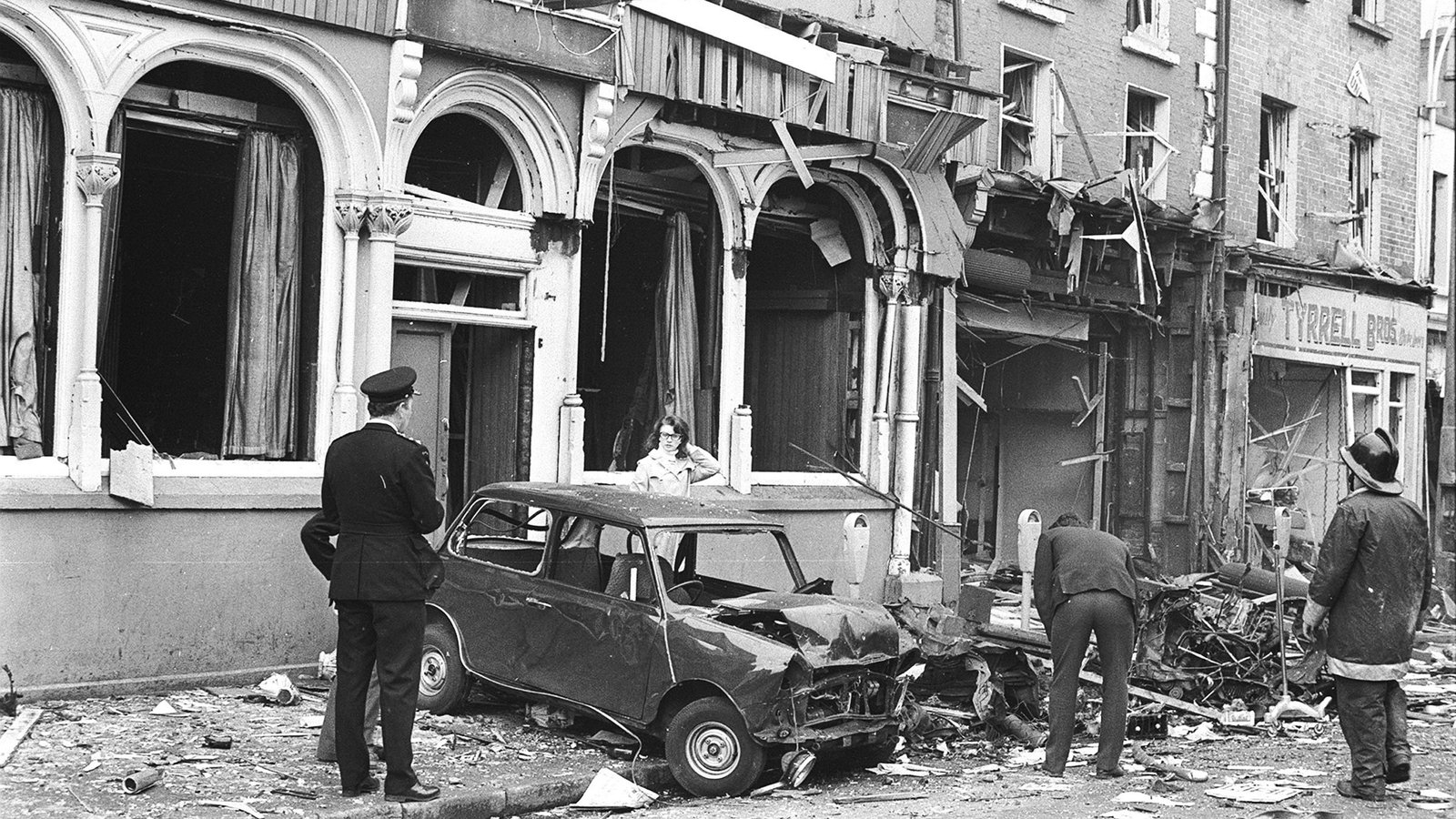Damaged buildings on Parnell Street (Getty Images)