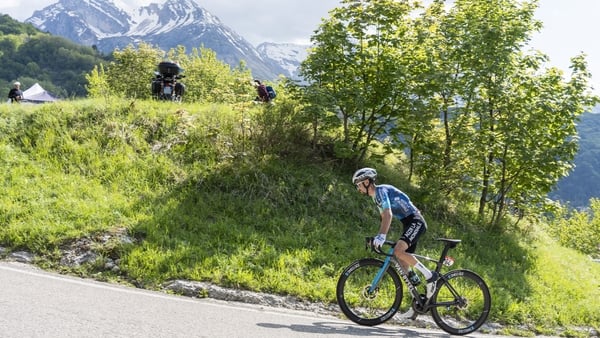 Valentin Paret-Peintre in action during this year's Giro