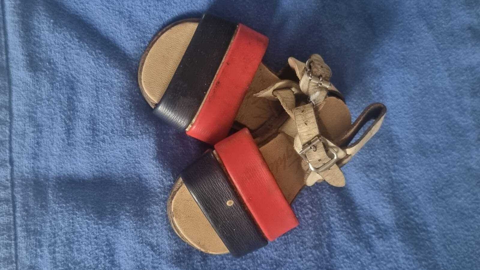 Sandals worn by Jacqueline O'Brien the day before the bombing
