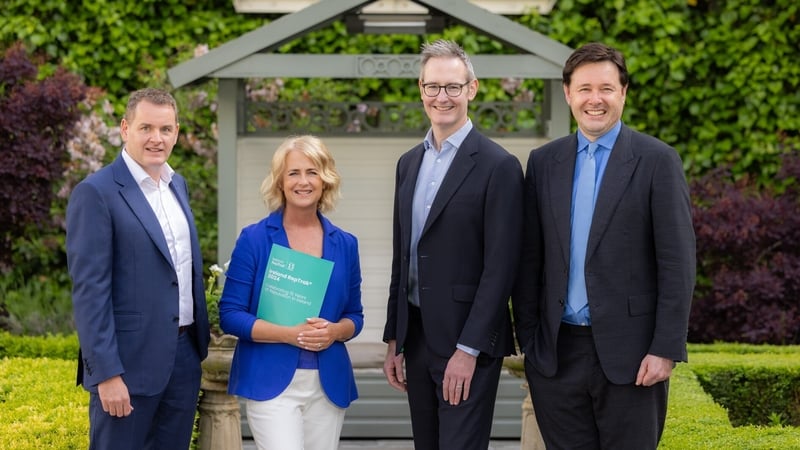 JP Scally, CEO Lidl Ireland, Niamh Boyle, CEO, The Reputations Agency, Stephen Watkins, Managing Director of Boots Ireland and David Malone, CEO, Irish League of Credit Unions