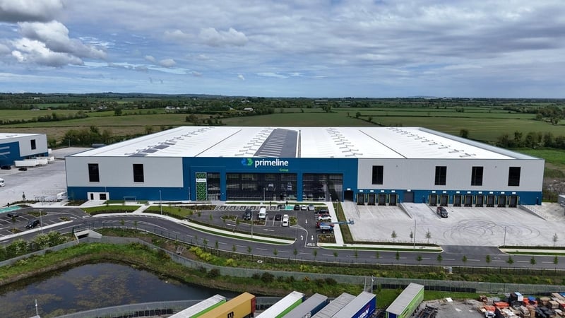 Primeline Group said the new 360,000sq ft development is the largest Irish-owned net zero energy building compliant distribution centre