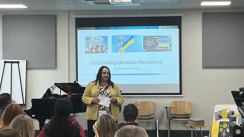 Layrsa Gerasko was speaking in Co Galway this afternoon