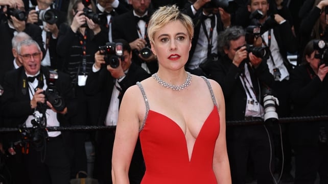 Greta Gerwig attends the Furiosa: A Mad Max Saga Red Carpet during the 77th Cannes Film Festival