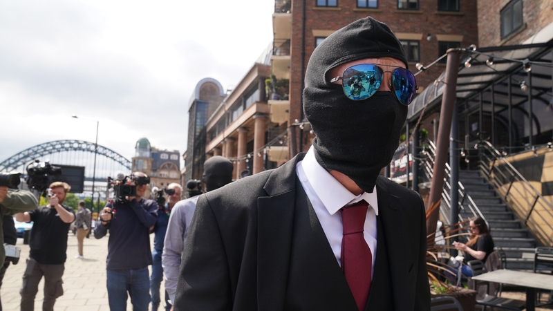 Daniel Graham, pictured, leaving court where he appeared alongside Adam Carruthers in connection with the felling of the Sycamore Gap tree