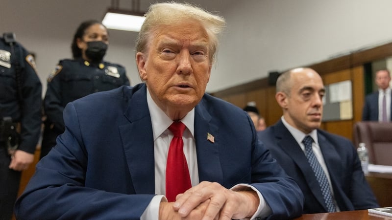 Donald Trump attended the trial at the Manhattan Criminal Court in May