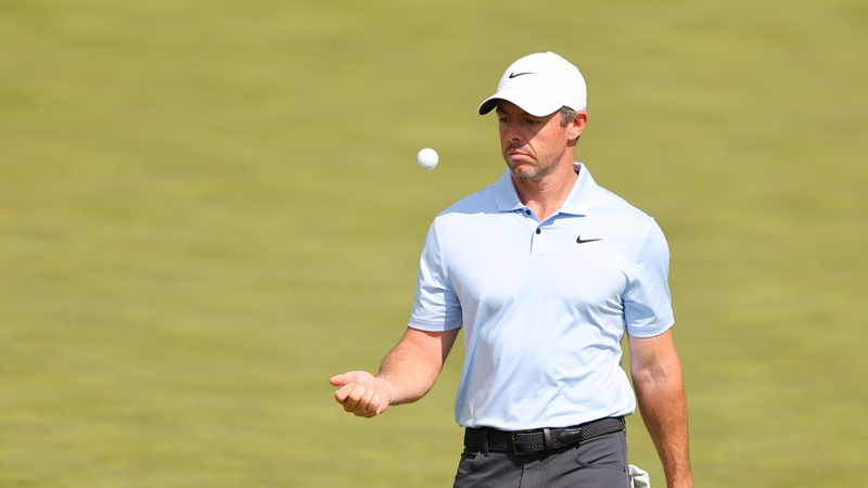 Rory McIlroy on the 16th tee