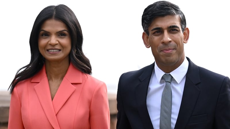 The fortunes of Akshata Murty and British Prime Minister Rishi Sunak soared by over £120m over the last year