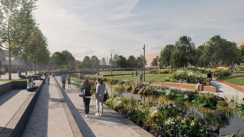 An artist's impression of the project, which is expected to be completed in late 2025