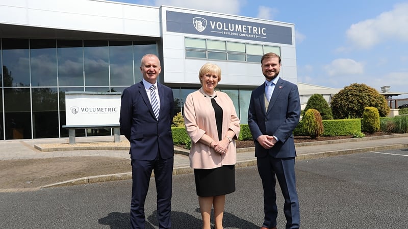 Denis Curran, IDA,Ireland, Minister Heather Humpherys and Vaughan Buckley, Founder/CEO VBC.