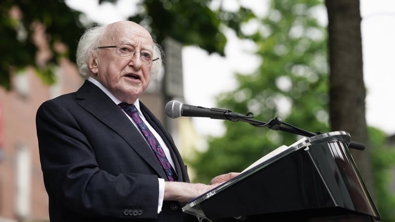 President Higgins said that airstrike 'will be condemned by all those seeking to find peace in what is a continuing horrific violation of human rights'