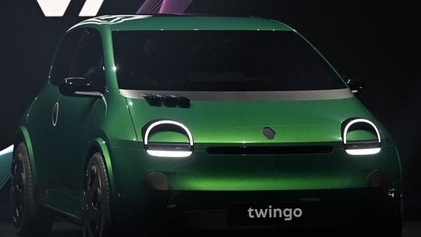 A Renault Twingo eletric prototype car