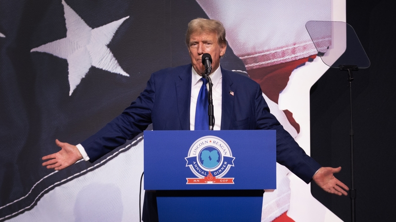 Donald Trump repeated the claim that the last presidential election, which he lost to Joe Biden, was tainted by widespread fraud