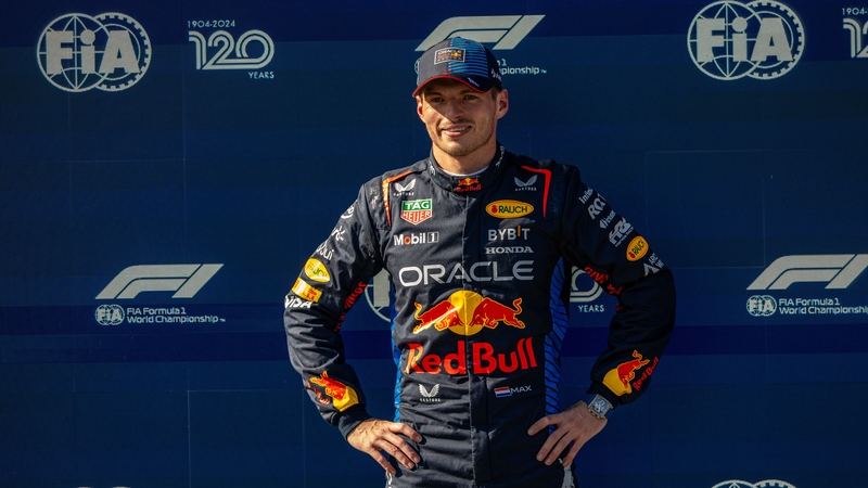 Max Verstappen said it was "special" to match Ayrton Senna's record of eight consecutive pole positions