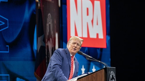 Donald Trump used the platform to urge gun supporters to go to the polls in the November election