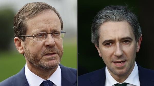 Simon Harris spoke with President Isaac Herzog by telephone