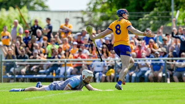 David Fitzgerald celebrates his first-half goal against Waterford