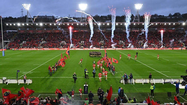 Munster hosted the Crusaders at Páirc Uí Chaoimh in February