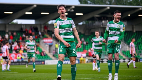 Johnny Kenny celebrates his early goal
