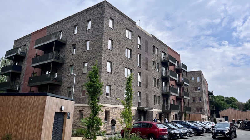 The 71 units were built using a system of factory manufactured light gauge steel panels